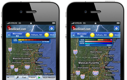 Weather.com mobile/tablet redesign